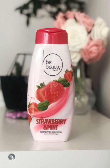 Be Beauty Kremowy żel pod prysznic, truskawka i mięta 