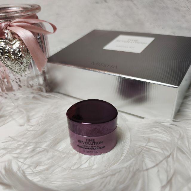 MISSHA Time Revolution Night Repair Probio Ampoule Cream - Intensywnie Ujędrniający Krem Na Noc z Probiotykami