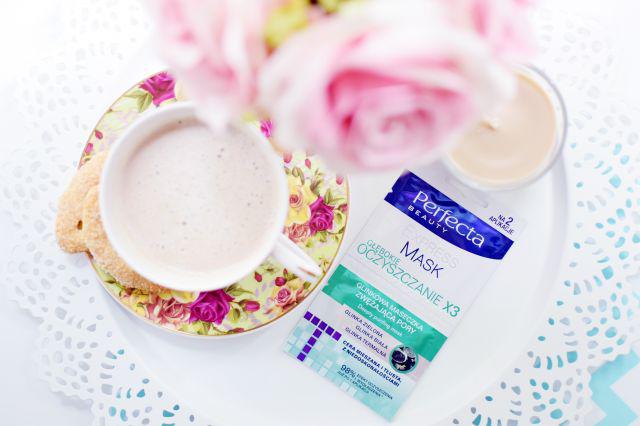 Perfecta Express Mask, Głębokie oczyszczanie x3, Glinkowa maseczka zwężająca pory