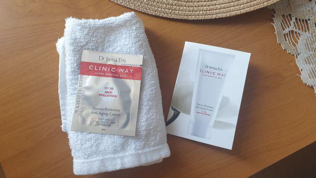 Dr Irena Eris, Clinic Way, dermo ochronny krem przeciwzmarszczkowy do twarzy z filtrem 50 SPF& Anti Pollution.