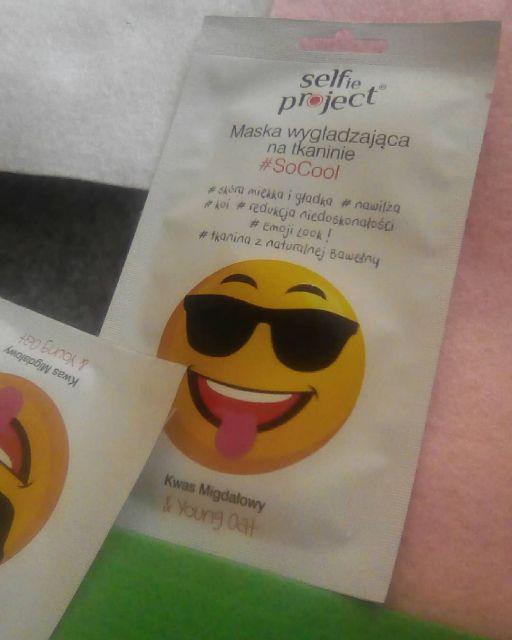 Selfie Project Maska do twarzy w płacie, Na tkaninie, #SoCool