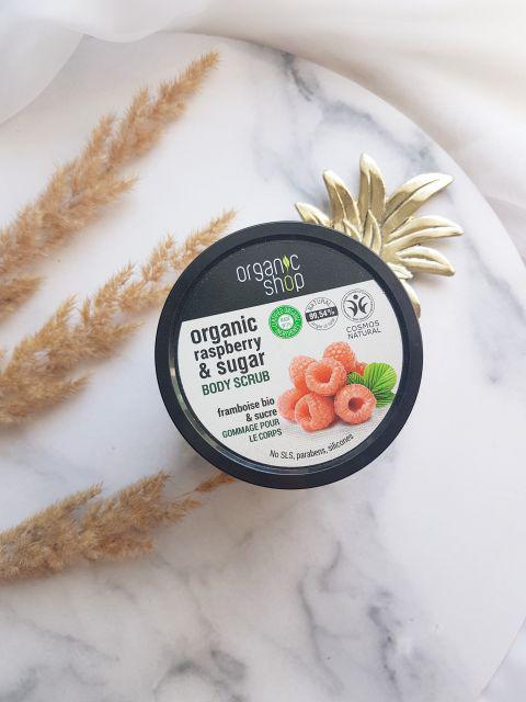 Organic Shop Scrub do ciała, Malina i cukier