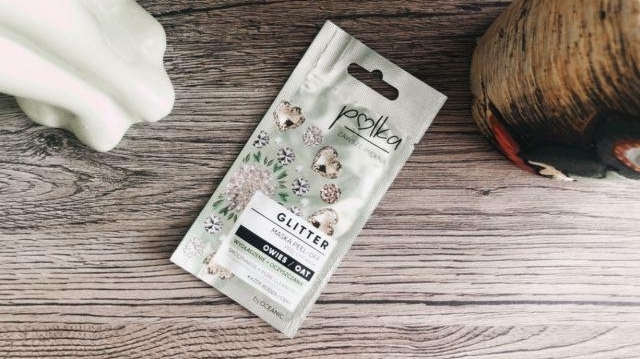 Polka Glitter, Maska do twarzy, Peel Off, Wygładzenie + oczyszczanie, Owies