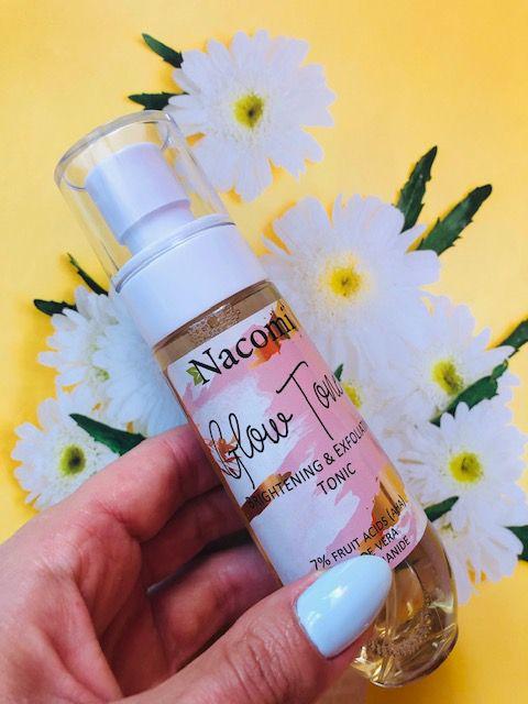 Nacomi Tonik do twarzy, Glow Toner, Rozświetlająco-złuszczający