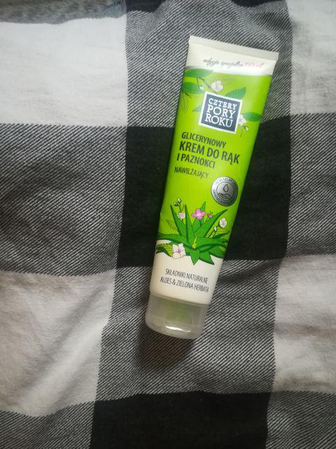 Cztery Pory Roku Krem do rąk, Glicerynowy, Nawilżający, Aloes i zielona herbata