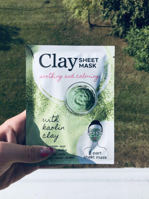 Mascot Europe Maska do twarzy w płacie, Clay Sheet Mask, Soothing and Calming