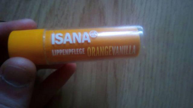 Isana Pomadka ochronna do ust, Orange Vanilla