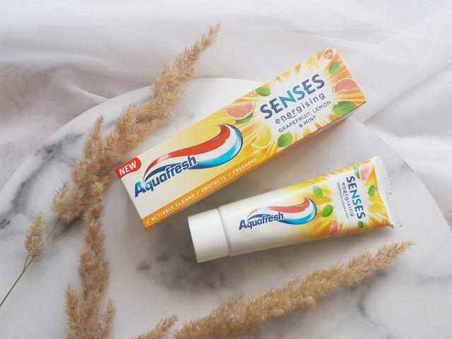 Aquafresh Pasta do zębów, Senses, Energetyzująca, Grejpfrut, cytryna i mięta