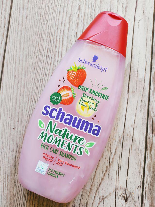 Schwarzkopf Schauma, Nature Moments, Szampon do włosów, Strawberry & Banana & Chia Seeds