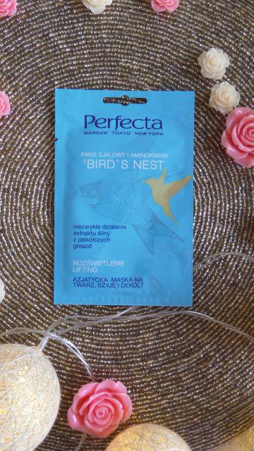 Perfecta Bird`s Nest, Maseczka do twarzy, Rozświetlenie i lifting, Kwas sjalowy i aminokwasy