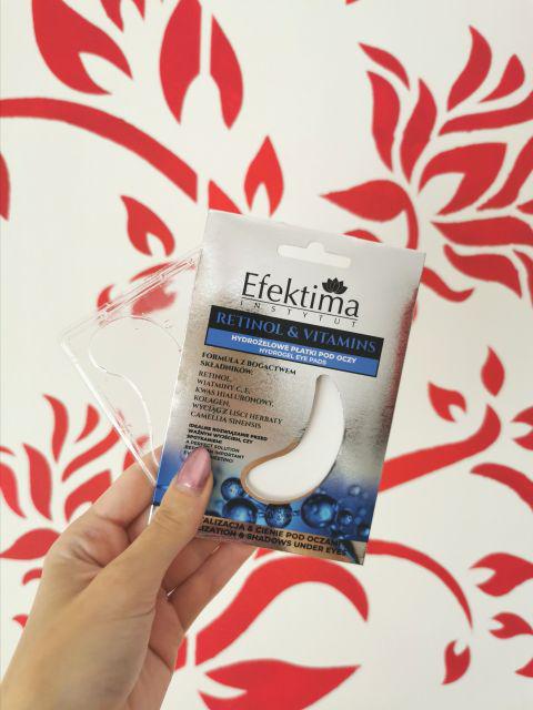 Efektima Retinol & Vitamins, Hydrożelowe płatki pod oczy, Z retinolem