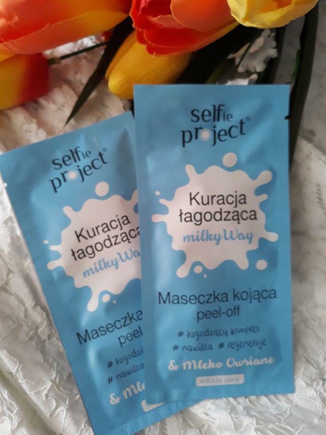 Selfie Project Kuracja Łagodząca Milky Way, Maseczka peel-off, Kojąca, Mleko owsiane