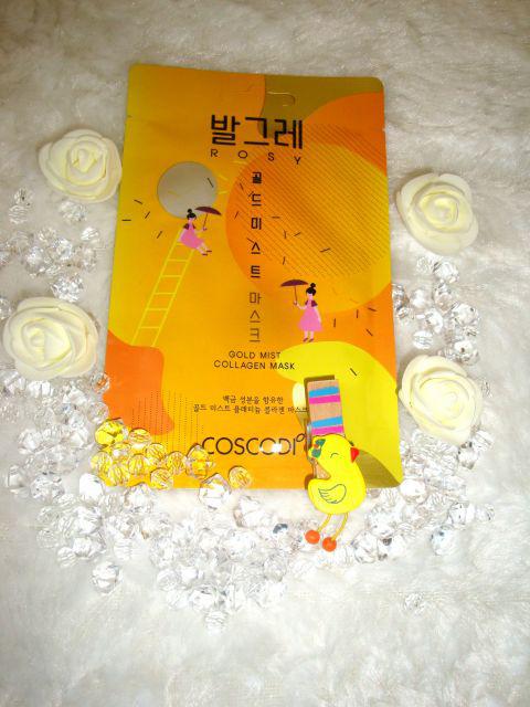 Coscodi Maska do twarzy w płacie, Collagen Mask, Gold Mist