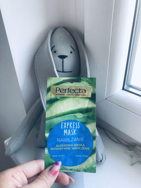 Perfecta Express Mask, Nawilżanie, Aloesowa maseczka do twarzy