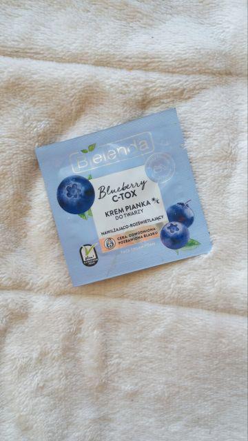 Bielenda Blueberry C-TOX, Krem pianka do twarzy, Nawilżająco-rozświetlająca, Na dzień i na noc