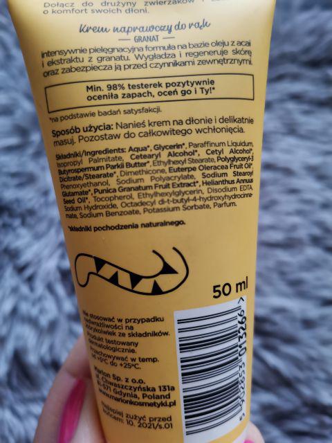 Marion Funny Animals, Krem do rąk, Naprawczy