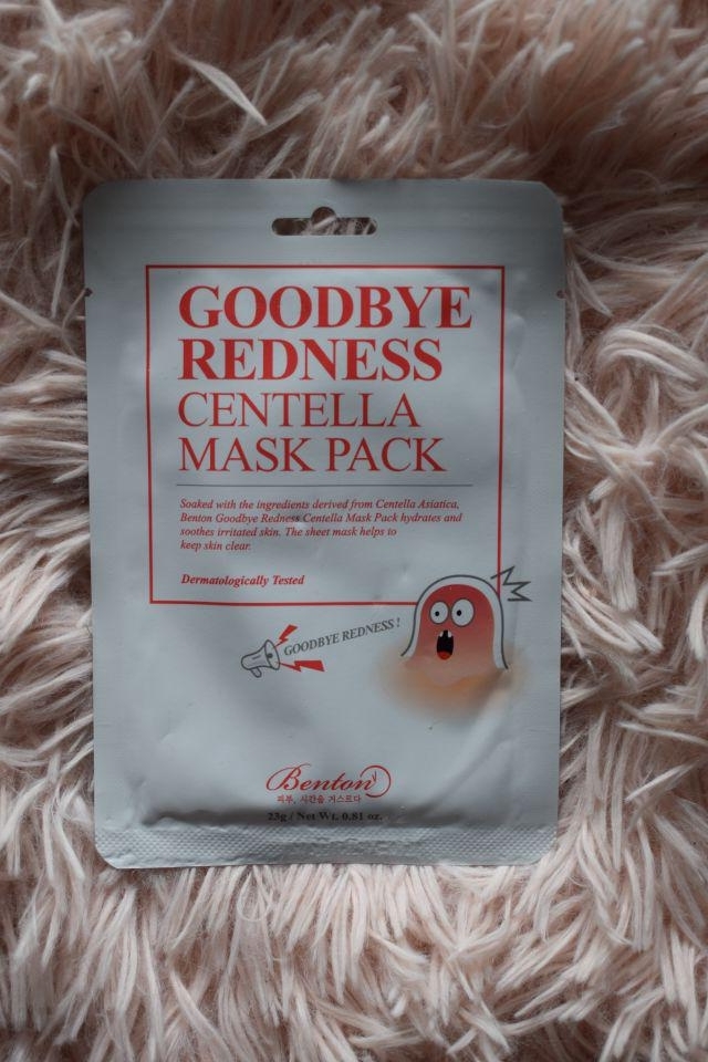 Benton Maska do twarzy w płacie, Goodbye Redness Centella Mask Pack