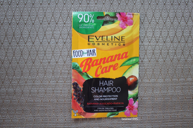 Eveline Food For Hair, Banana Care, Szampon do włosów, Z bananem, awokado i papają
