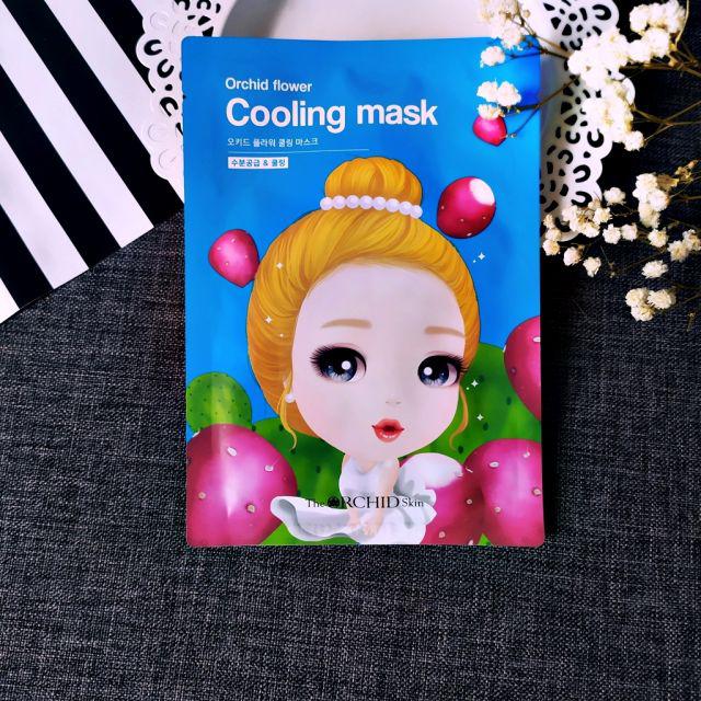 The Orchid Skin Maska do twarzy w płacie, Orchid Flower, Cooling Mask