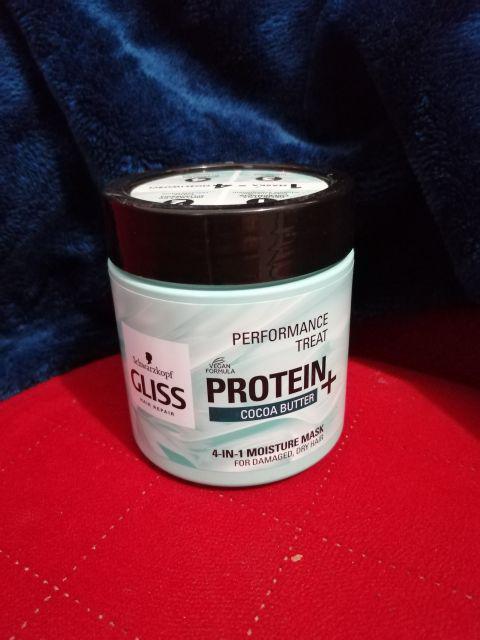Schwarzkopf Gliss, Hair Repair, Protein+, Maska do włosów, Nawilżająca, 4w1, Proteiny soi i masło kakaowe 