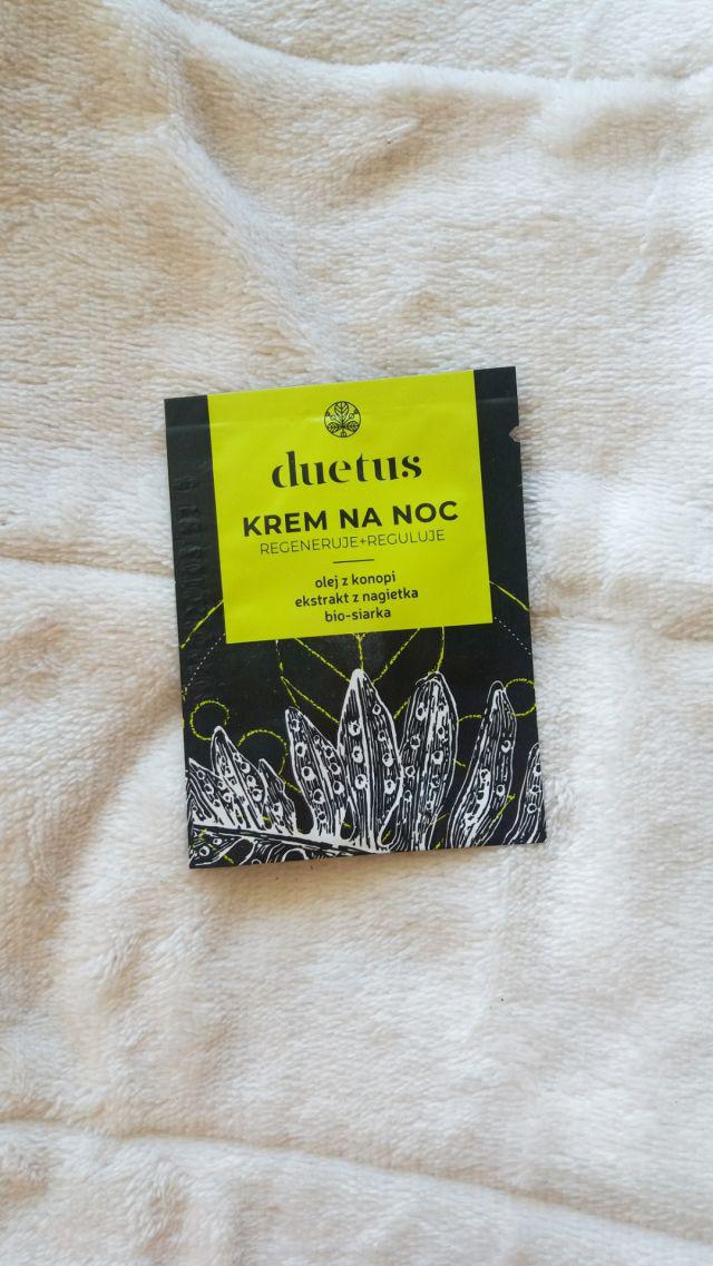 Duetus Krem do twarzy na noc, regenerujacy i regulujący