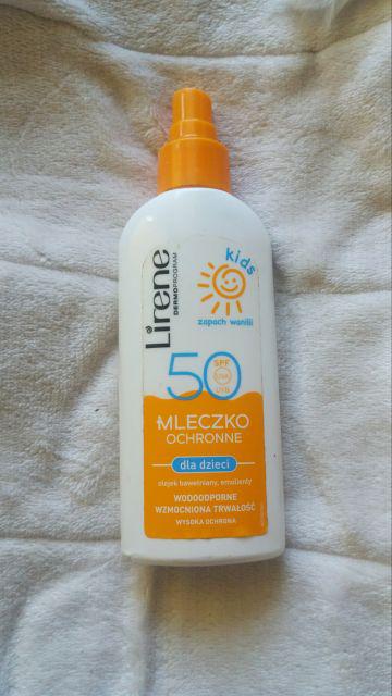 Lirene Mleczko chroniące przed słońcem dla dzieci SPF 50+, Bardzo wysoka ochrona