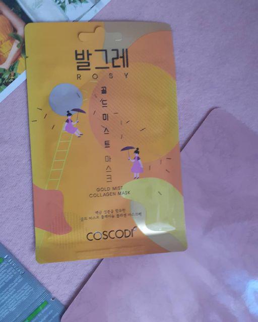 Coscodi Maska do twarzy w płacie, Collagen Mask, Gold Mist