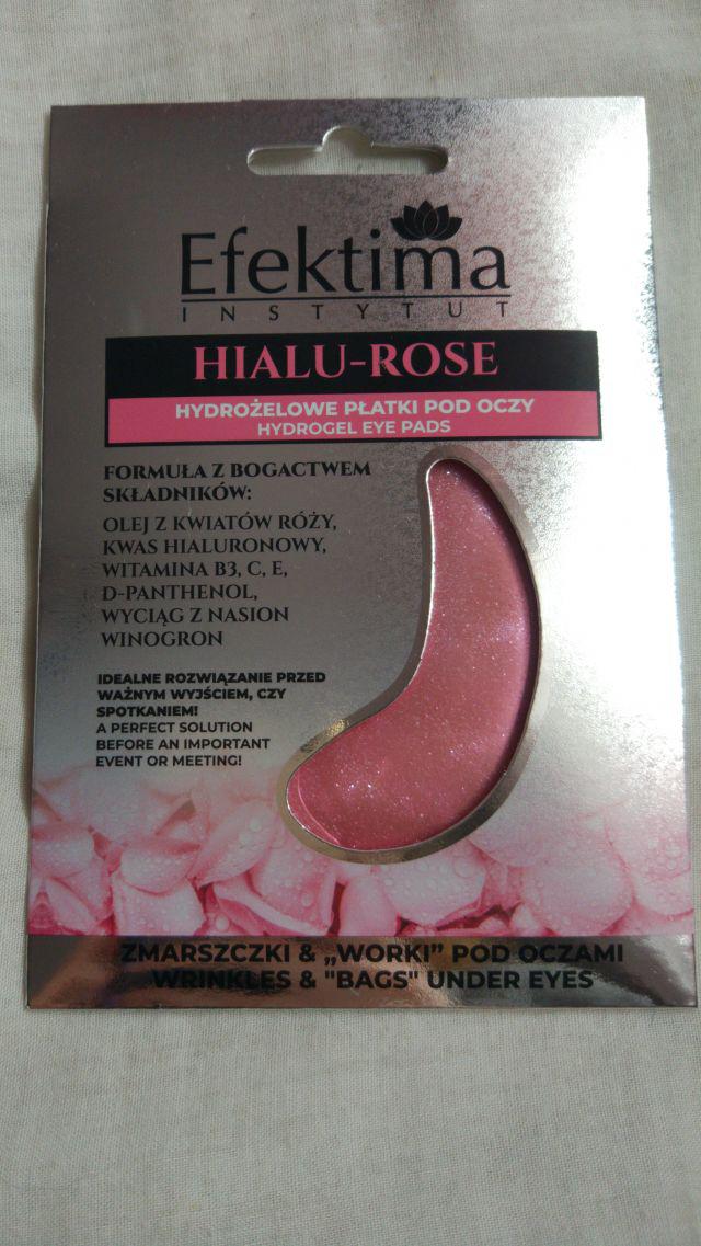 Efektima Hialu-Rose, Hydrożelowe płatki pod oczy, Zmarszczki  & 