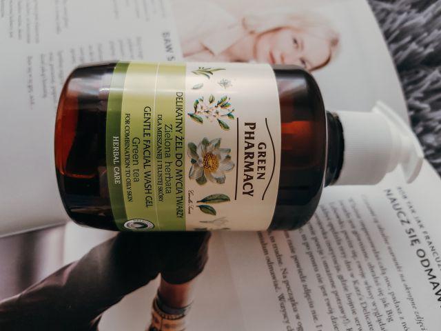 Green Pharmacy Żel do mycia twarzy, Delikatny, Zielona herbata