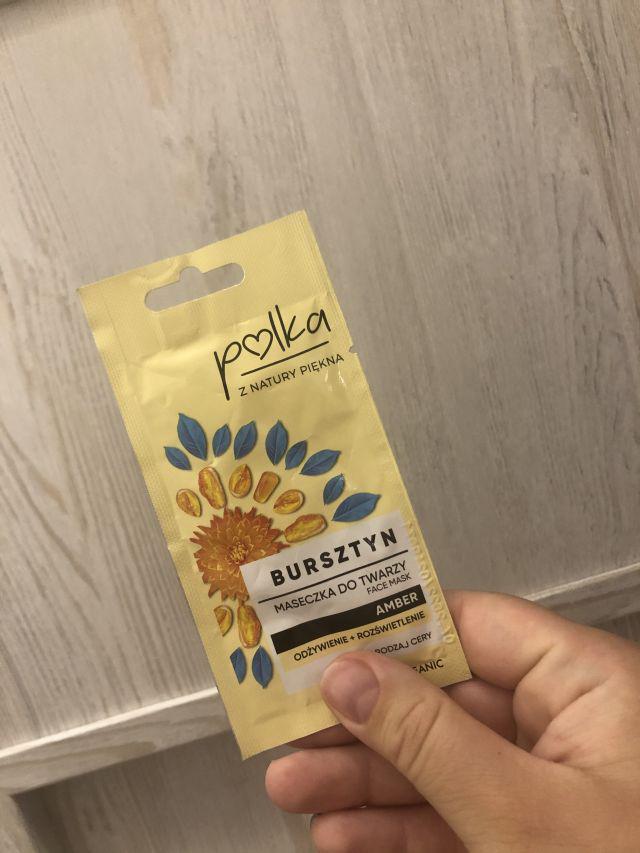 Polka maseczka z bursztynem 
