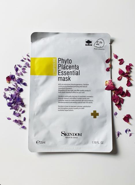 Skindom Maska do twarzy w płacie, Phyto Placenta Essential Mask