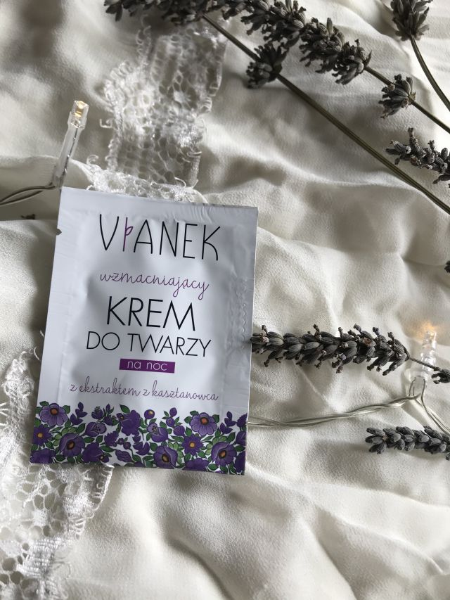 Sylveco Vianek, Krem do twarzy na noc, Seria fioletowa, Wzmacniający