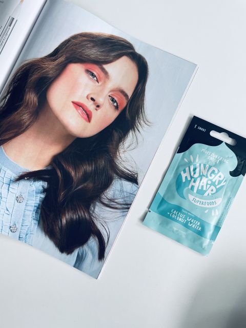Hungry Hair Superfoods, Maska do włosów, Woda kaktusowa i woda kokosowa
