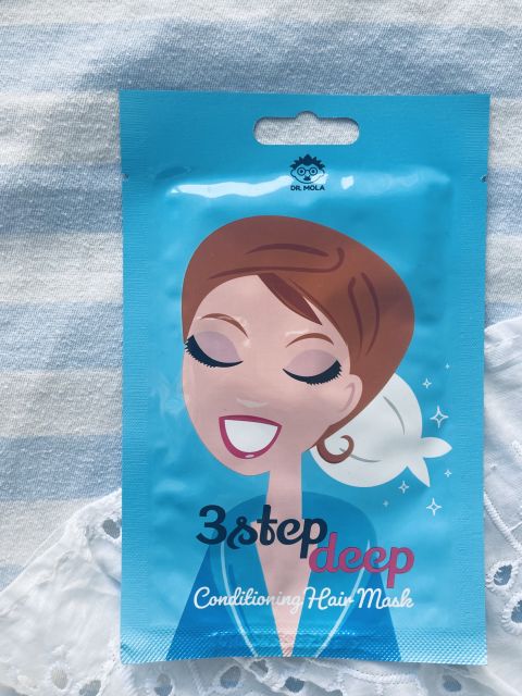 Dr. Mola 3 Step Deep, Hair Conditioning Mask, Maska do włosów w formie czepka, Odżywcza