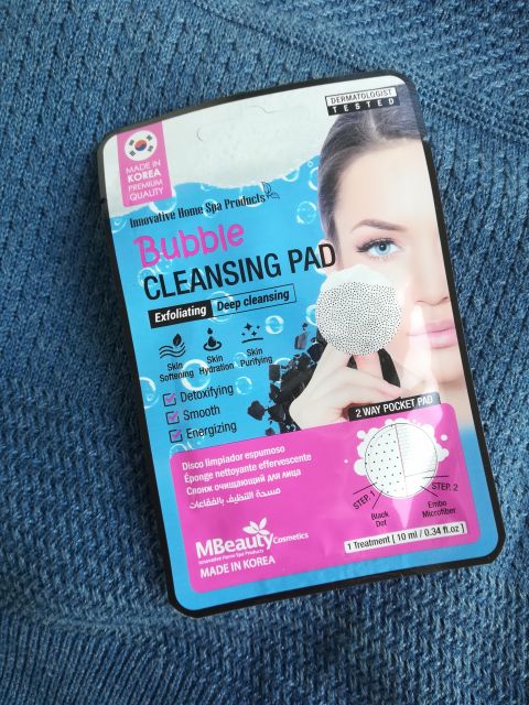 MBeauty Cosmetics Płatek do mycia twarzy, Bubble Cleasing Pad, Oczyszczający 