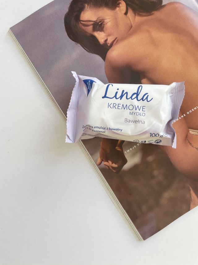 Linda kremowe mydło w kostce bawełna