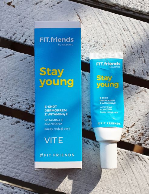 Oceanic Fit.friends, Stay young, E-shot, Dermokrem z witaminą E, Każdy rodzaj cery
