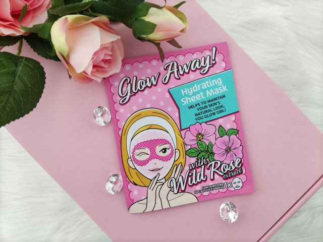 Mascot Europe Glow Away, Hydrating Sheet Mask, Maseczka na twarz, Z wyciągiem z dzikiej róży i stabilizowaną witaminą C
