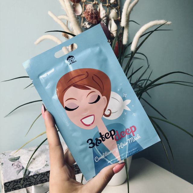 Dr. Mola 3 Step Deep, Hair Conditioning Mask, Maska do włosów w formie czepka, Odżywcza