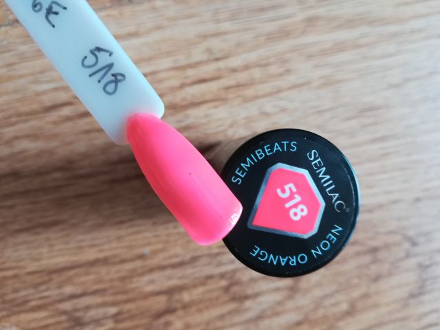 Semilac Lakier hybrydowy, 518 Neon Orange