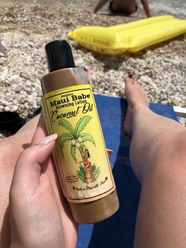 Maui Babe Coconut Oil Browning Lotion – balsam przyśpieszający opaleniznę o zapachu kokosa