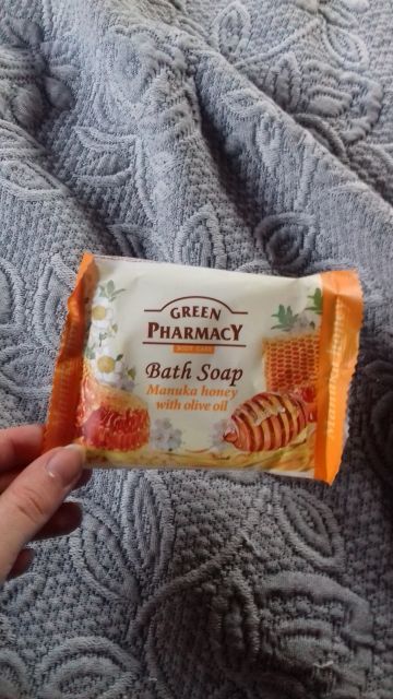Green Pharmacy Mydło w kostce, Miód Manuka i olejek z oliwek