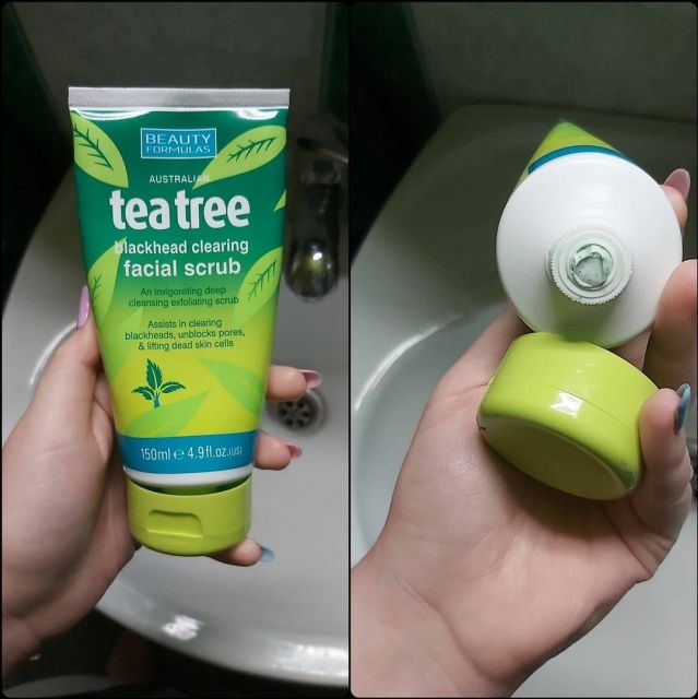 Beauty Formulas Peeling do twarzy, Zielona herbata 