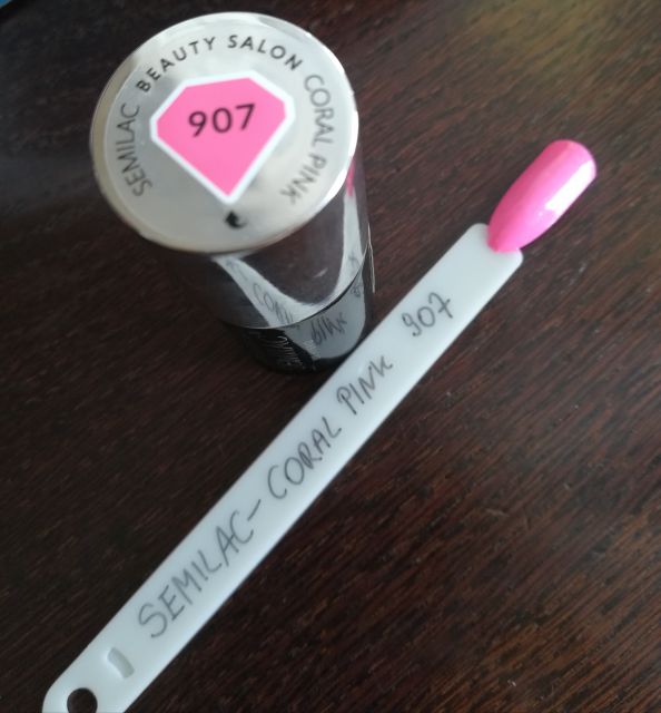 Semilac Lakier hybrydowy, 907 Coral Pink
