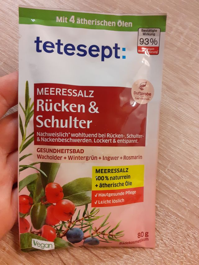 Tetesept Sól do kąpieli, Rucken & Schulter, Rozluźniająca mięśnie