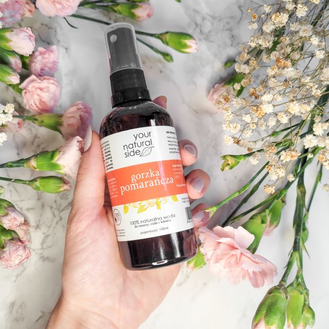 Your Natural Side Woda z gorzkiej pomarańczy w sprayu, 100% naturalna