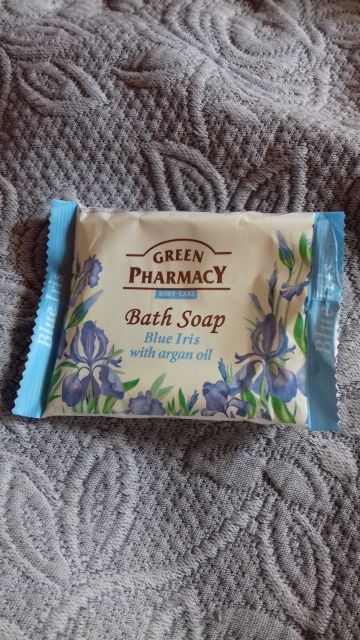 Green Pharmacy Mydło w kostce, Niebieski irys i olej arganowy