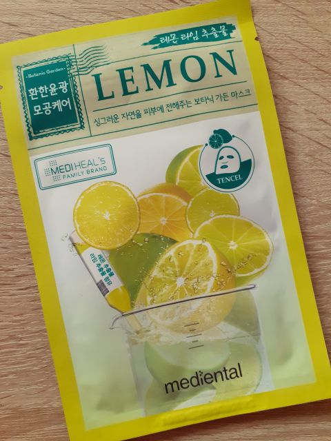 Mediental Maska do twarzy w płacie, Limonka i Cytryna
