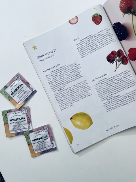 Soraya Kombucha, Krem do twarzy, Nawilżający, Na dzień, Cera normalna i sucha