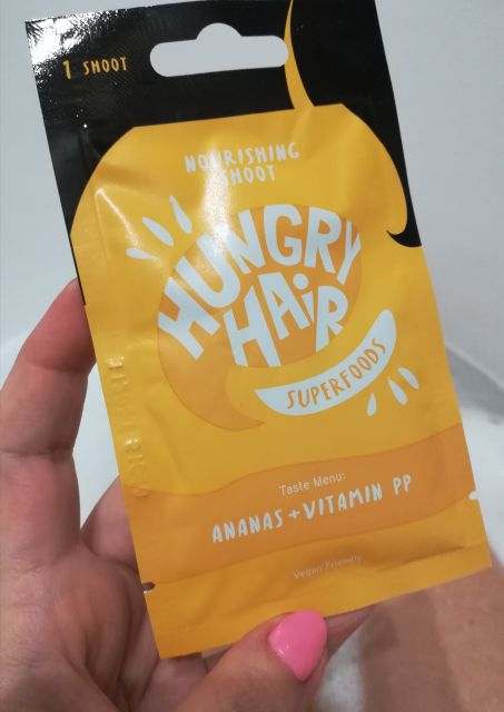 Hungry Hair Superfoods, Maska do włosów, Ananas i witamina PP